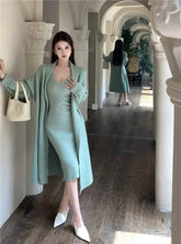Edna Wollen Cape Dress